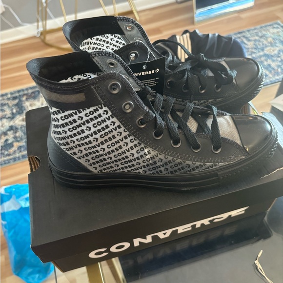 Converse Chuck Taylor All Star High Top Translucent Sneakers in Black W Size 8 - Picture 12 of 14